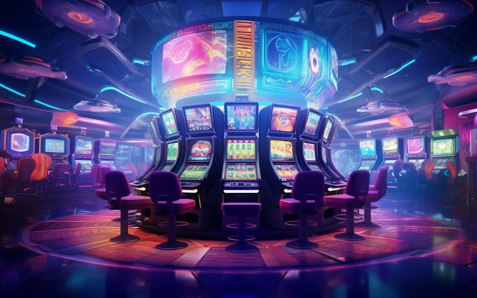 หน้าจอวิดีโอสล็อตที่มีรีล สัญลักษณ์พิเศษ และภาพประกอบธีมเกม